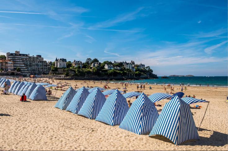 Dinard: studio à 100 m de la plage de L'Ecluse Extérieur photo